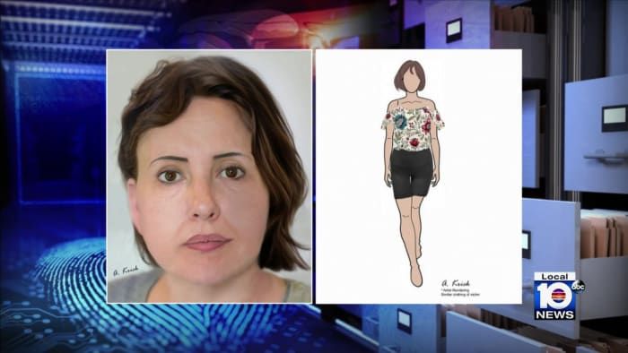 Police release renderings of woman whose body was found in 3 suitcases off Delray Beach