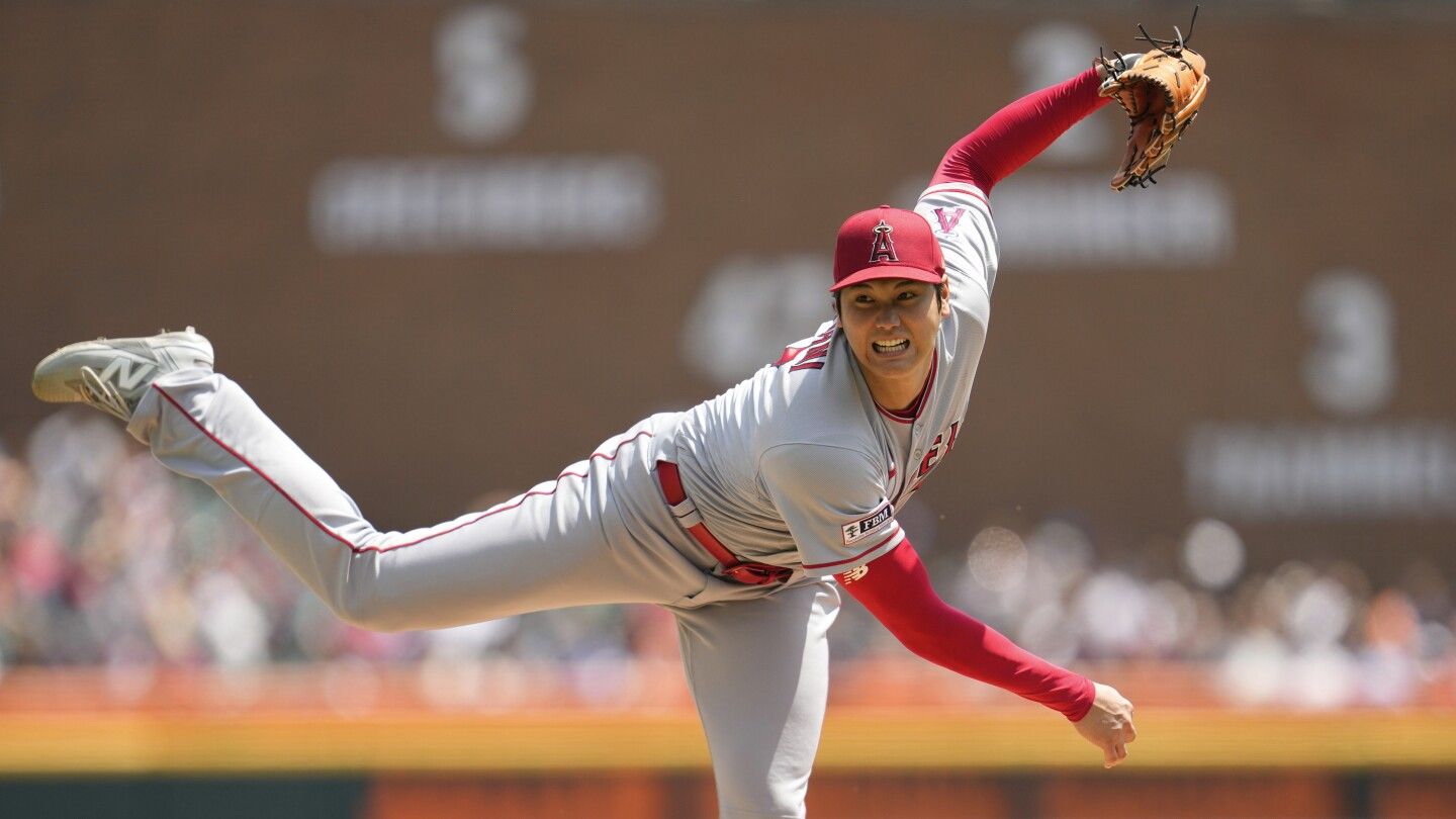 Angels say they won't trade Shohei Ohtani. He celebrates with a 1-hitter, 2 homers