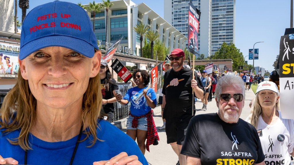 Hollywood Strikes: Women Leaders Of WGA, SAG-AFTRA, AFL-CIO Join LA Picket Line