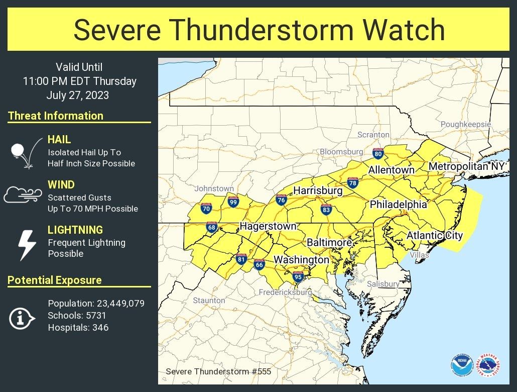 Updates: Severe storms in Loudoun County are heading east