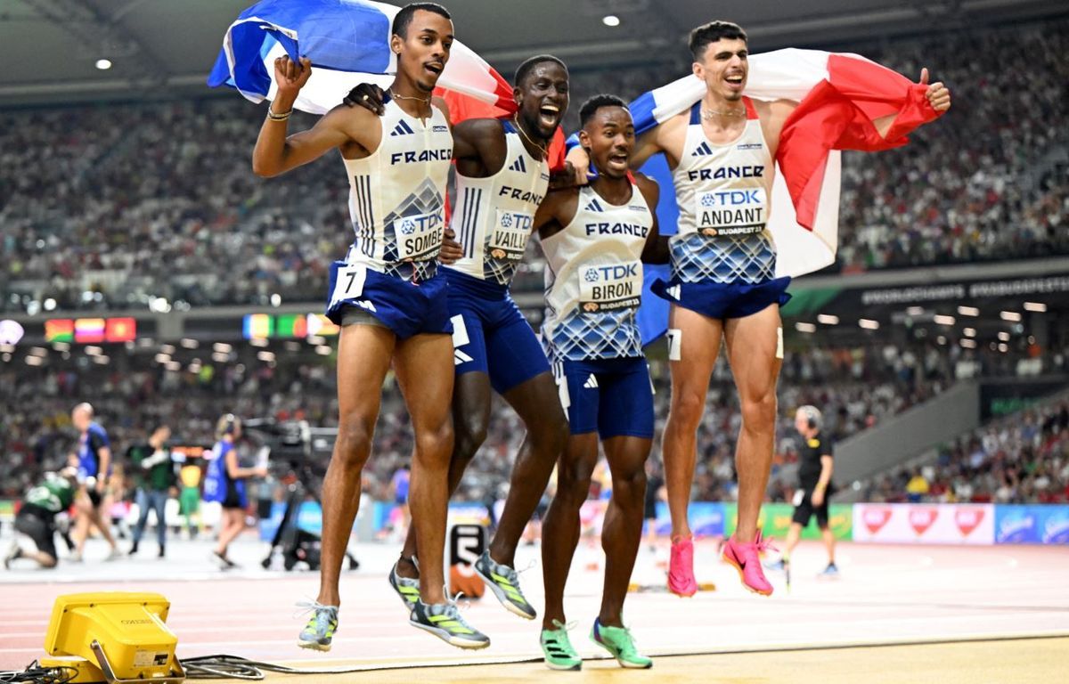 La France décroche sa première médaille (d'argent) sur le relai 4x400 m masculin