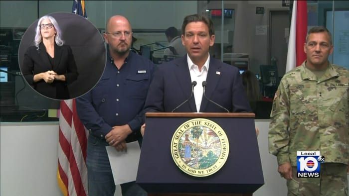 DeSantis urges residents to be prepared as Tropical Storm Idalia moves toward Florida