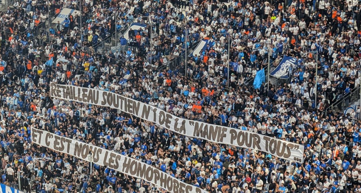 "Et c’est nous les homophobes ?" : la banderole pendant OM-PSG qui vise Bruno Retailleau