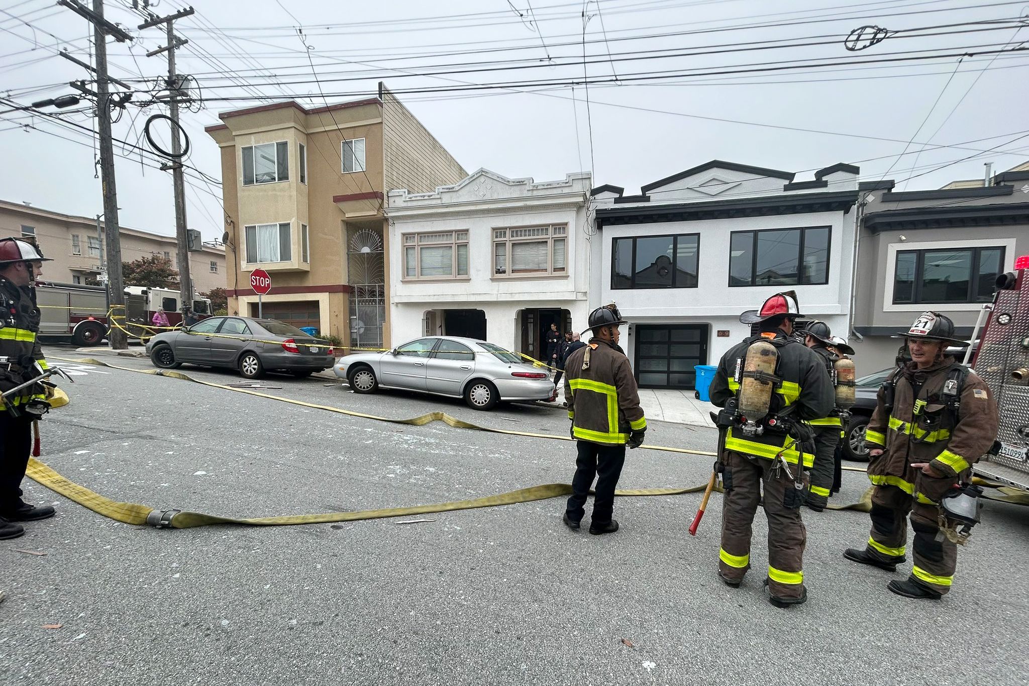 Possible gas explosion badly damages SF home, victim hospitalized