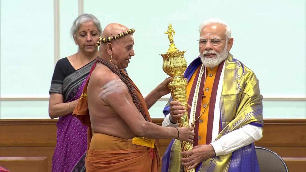 Sengol symbol of transfer of power, but was kept as walking stick at Anand Bhawan: PM Modi