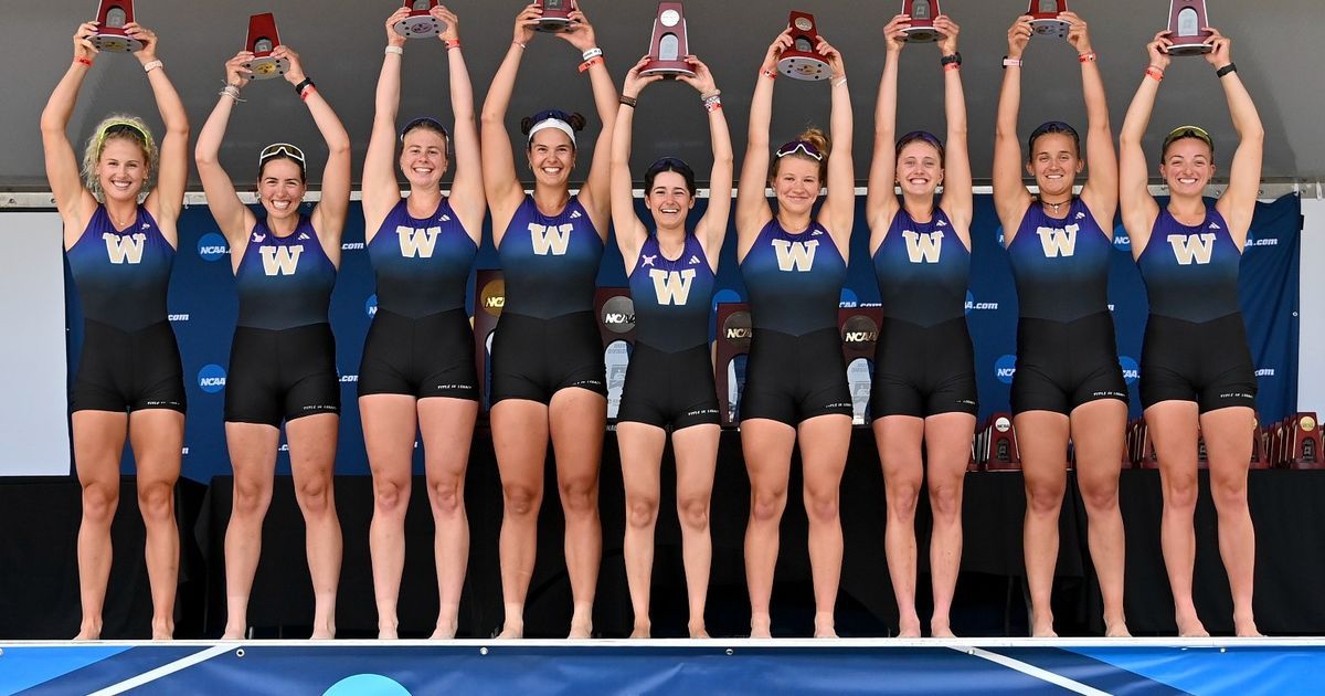 ‘Gritty’ UW women’s rowing team defies expectations again to finish second in NCAA championships