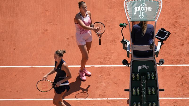 French Open crowd boos as Ukraine's Marta Kostyuk refuses to shake hands with Belarusian Aryna Sabalenka