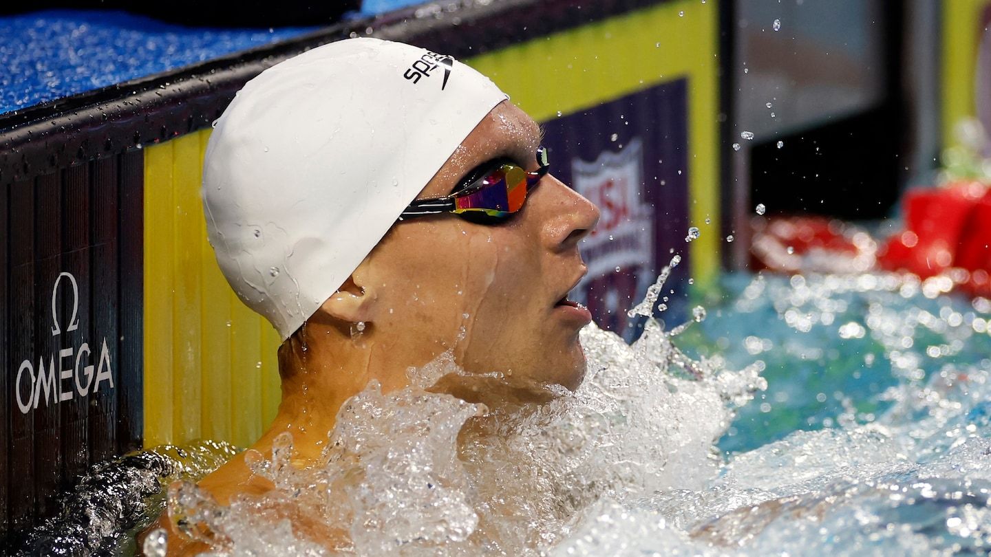 Katie Ledecky dominates as Caeleb Dressel founders at U.S. championships