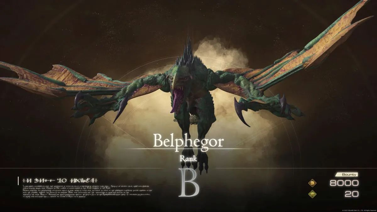 Final Fantasy XVI (FF16) Belphegor location and Hunt guide