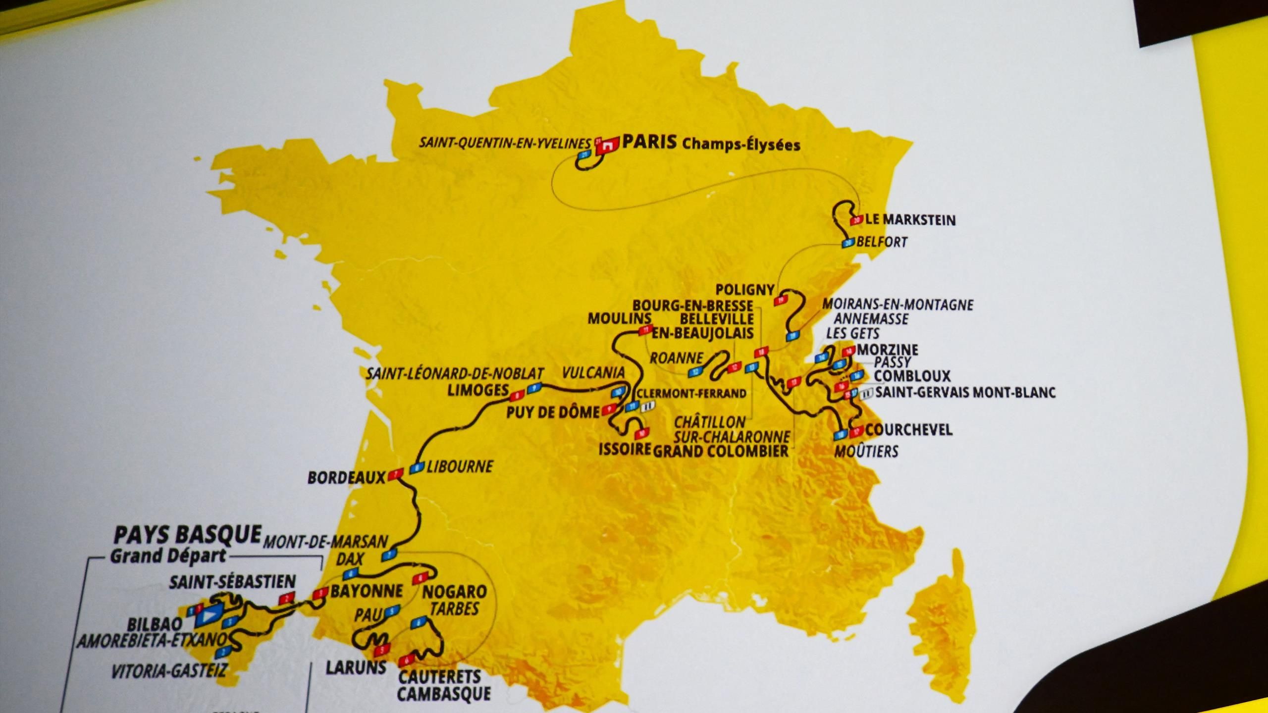 Le parcours complet du Tour de France 2023 : 21 étapes, 3 405 km de Bilbao aux Champs-Elysées