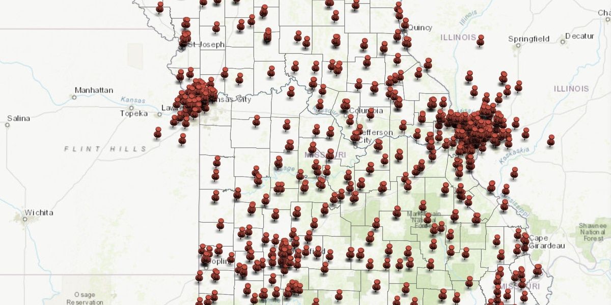 COOLING CENTERS: See an interactive map of cooling centers in Missouri; Arkansas locations, too