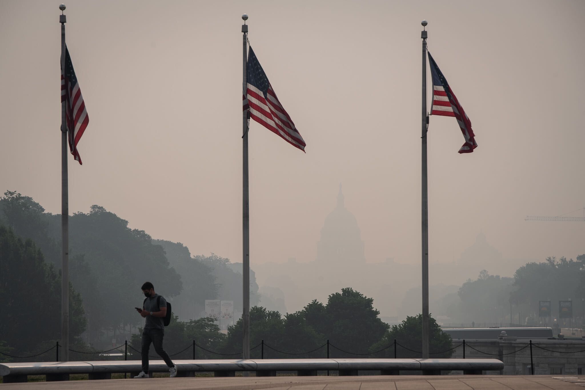 ‘Code Red’ air quality Thursday as smoke from Canadian wildfires returns to DC area