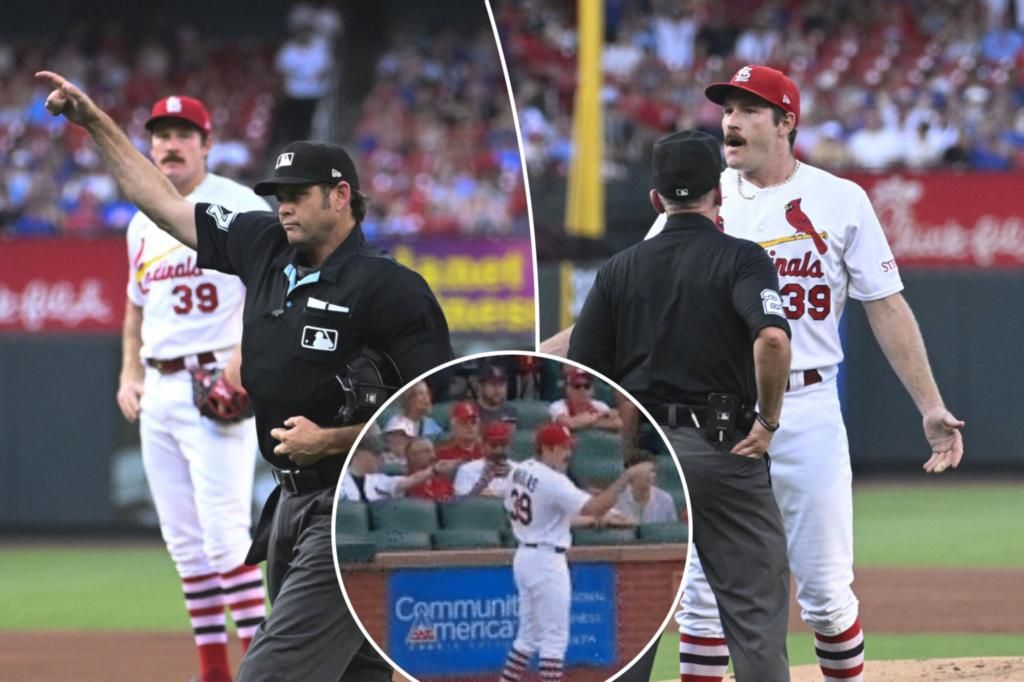 Cardinals' Miles Mikolas ejected after plunking Cubs' Ian Happ