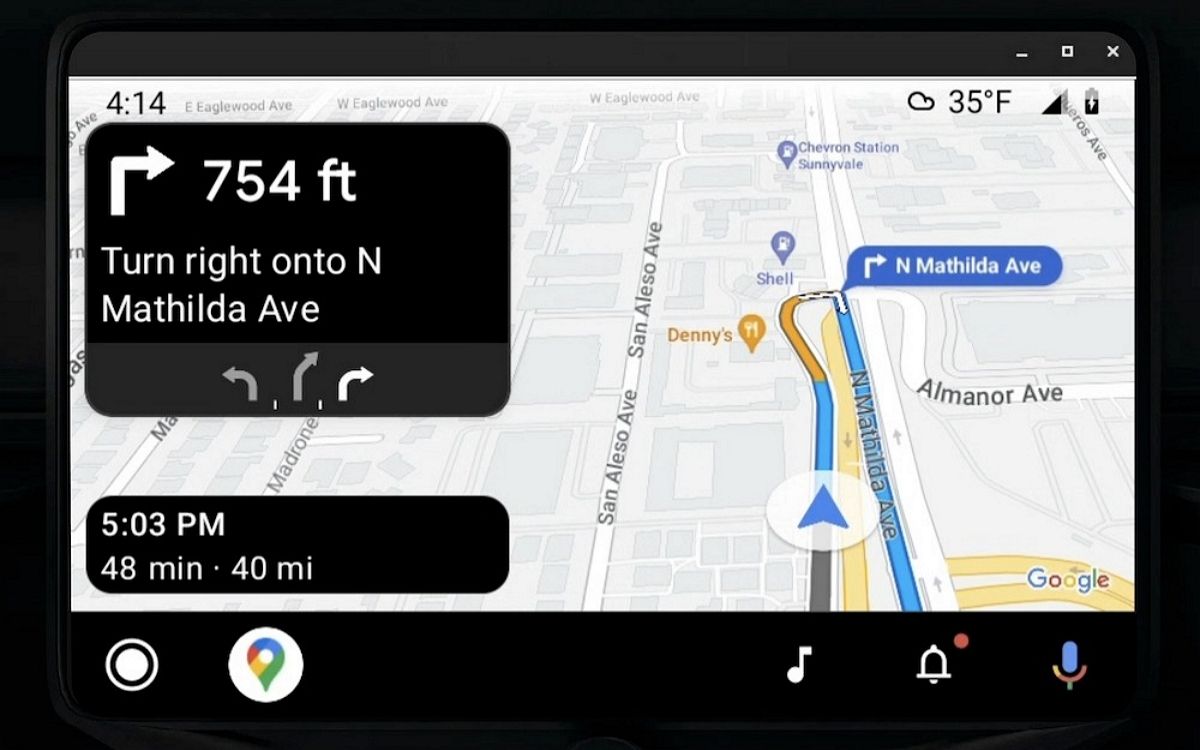 Android Auto : Google Maps se dote d’une nouvelle barre latérale encore plus pratique