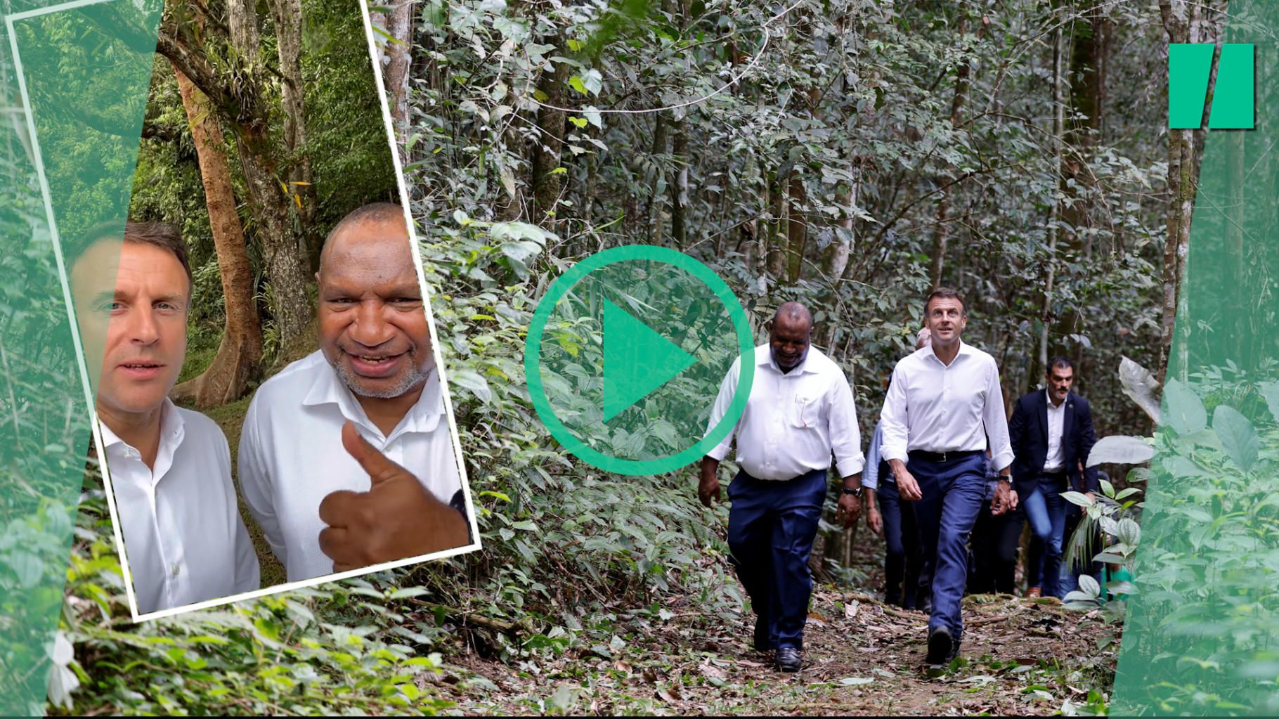 En Papouasie-Nouvelle Guinée, Emmanuel Macron dit vouloir " rémunérer " le pays pour qu’il protège sa forêt