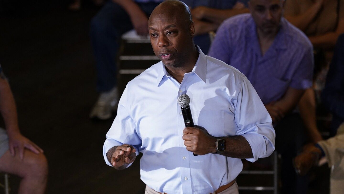 Tim Scott attacks Ron DeSantis over Florida's slavery curriculum