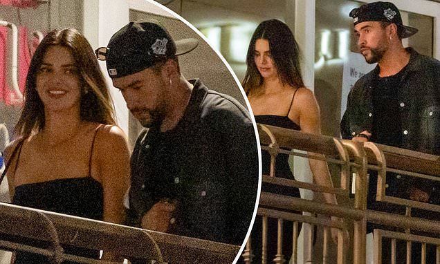 Kendall Jenner beams at her boyfriend Bad Bunny as they enjoy a romantic dinner date at Sushi Park in West Hollywood