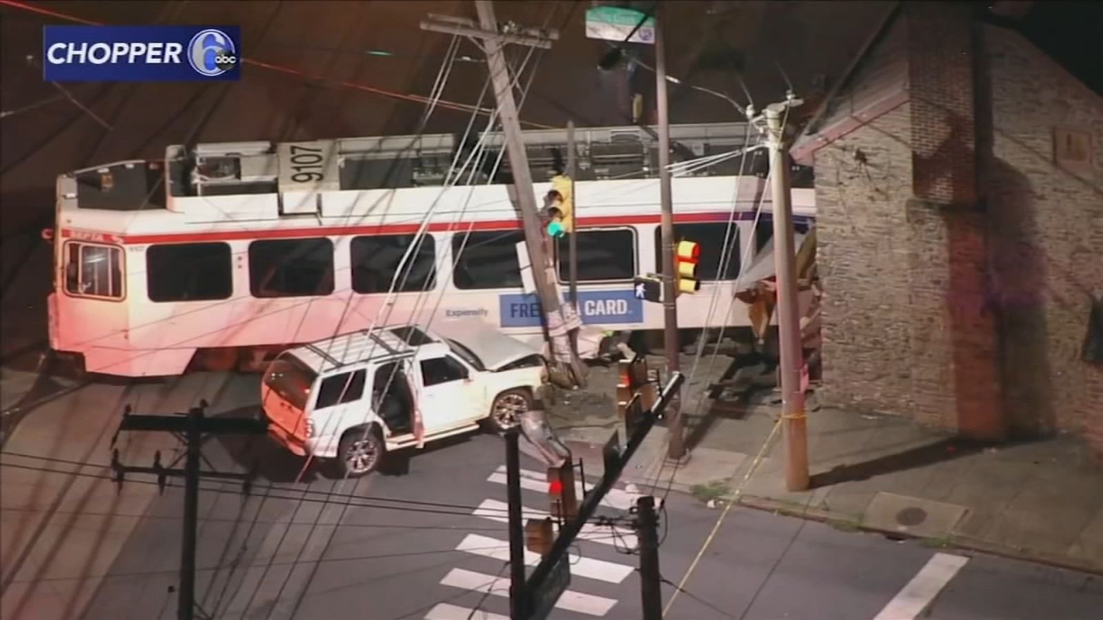 Runaway SEPTA trolley slams into historic home in Southwest Philadelphia