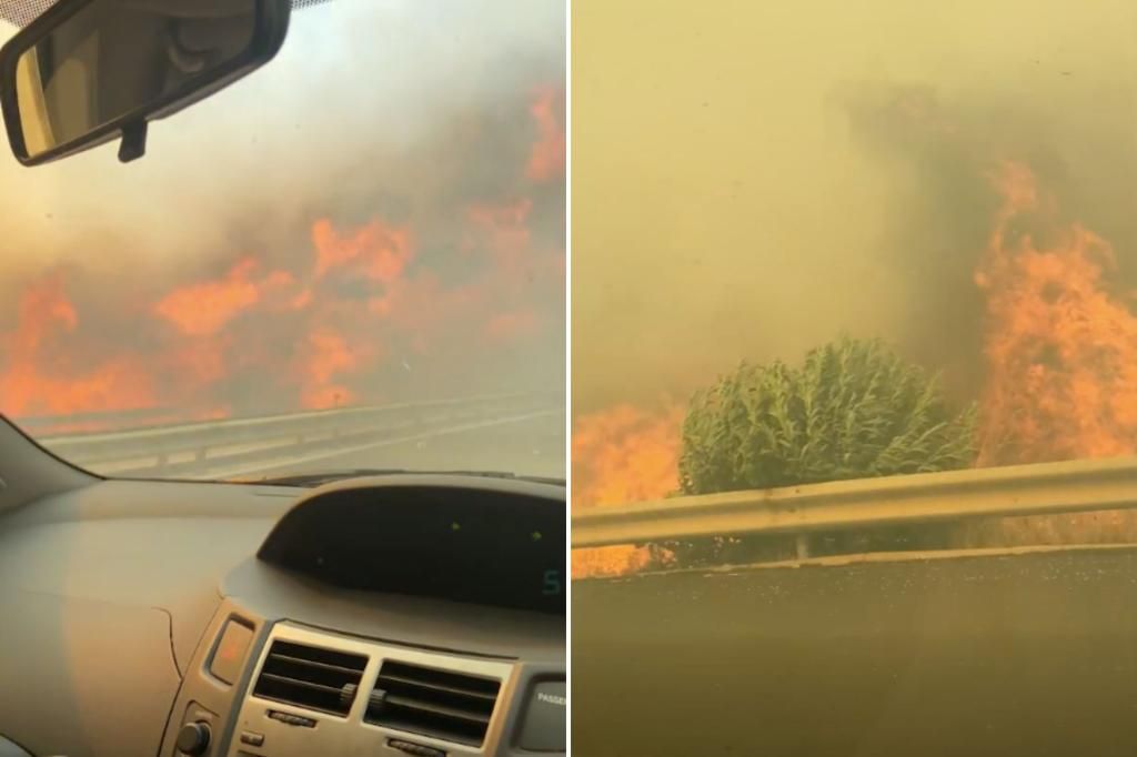 Mother, daughter drive through thick smoke, flames to escape Italian wildfire