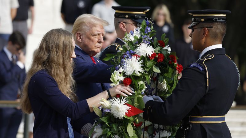 Fresh controversy brews over Trump’s Arlington National Cemetery visit