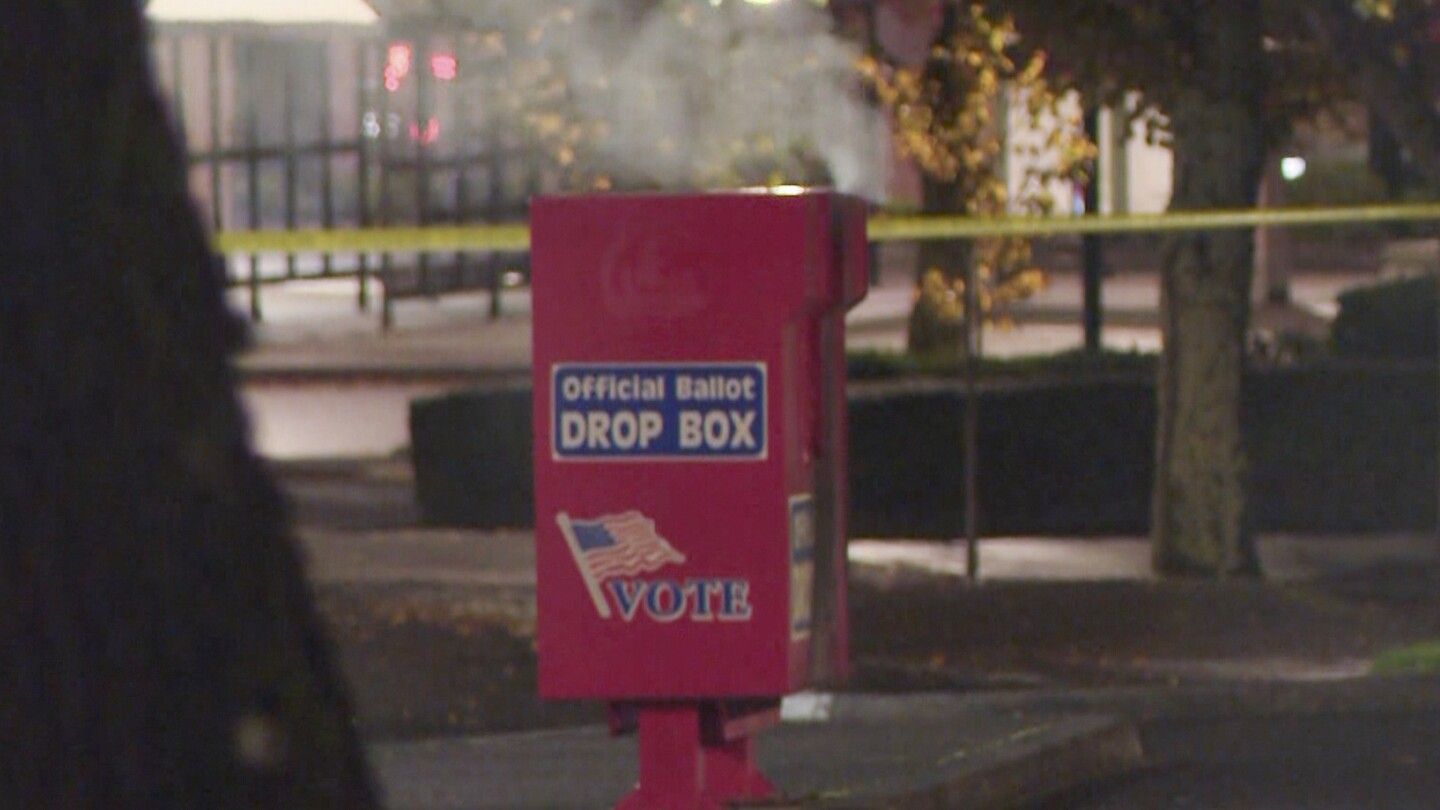 Ballots destroyed after fires in election drop boxes