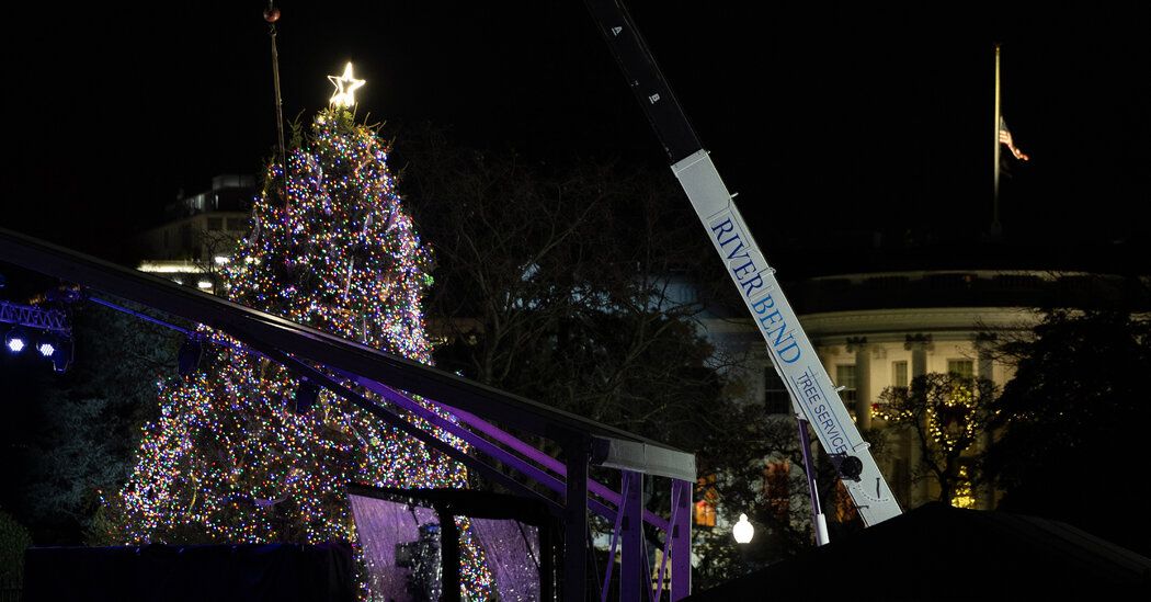 The National Christmas Tree Fell Over. Insert Metaphor Here.