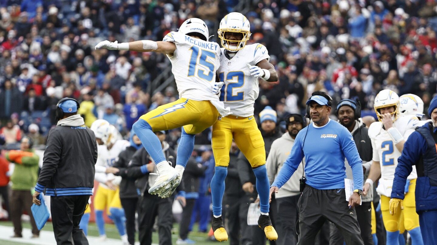 Chargers clinch AFC wild card berth with blowout win over Patriots