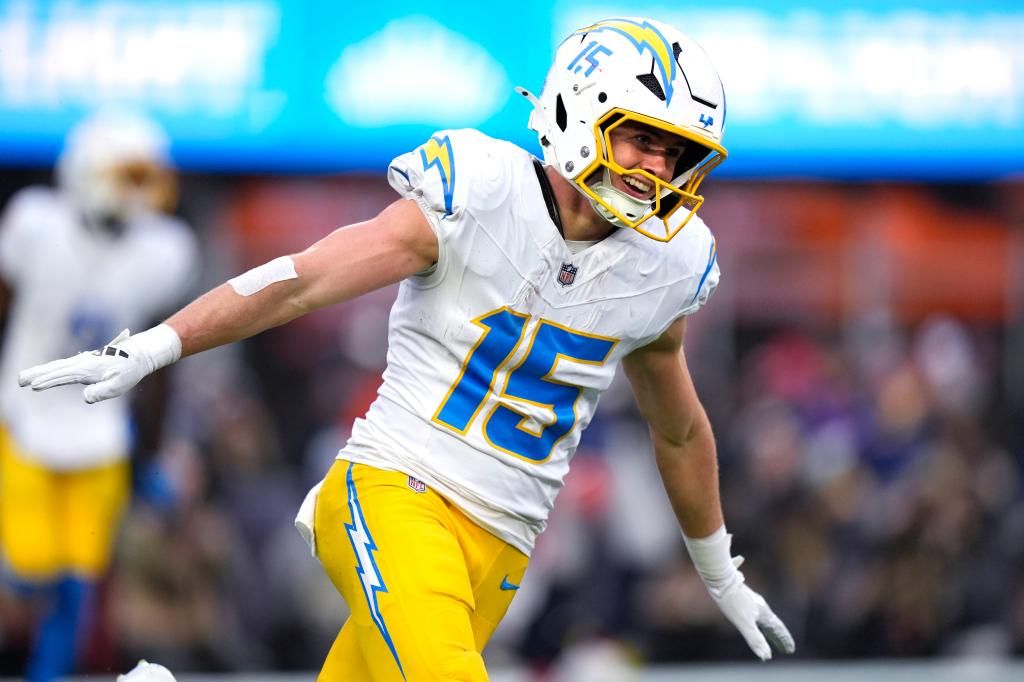 Ladd McConkey has huge day for Chargers vs. Patriots