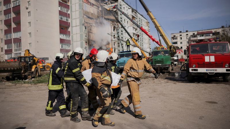 Children among at least 23 killed in early-morning Russian strike on Ukrainian apartment block