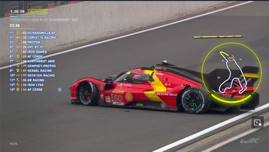 WEC Spa H+5 - Abandon de la Ferrari sur fond de polémique