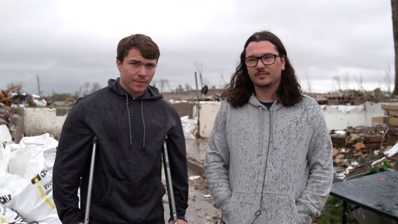 Elkhorn Nebraska tornado: Brothers sucked out of home destroyed by tornado