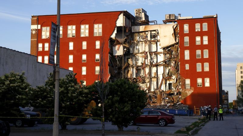 Search and rescue efforts ongoing after apartment building partially collapses in Davenport, Iowa, authorities say