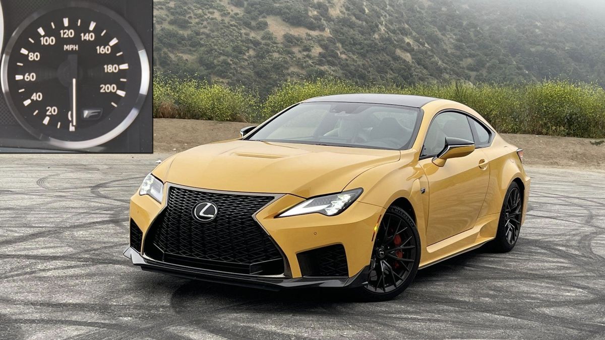 Lexus RC F's Speedometer Is Weirdly Small And Honestly Pointless