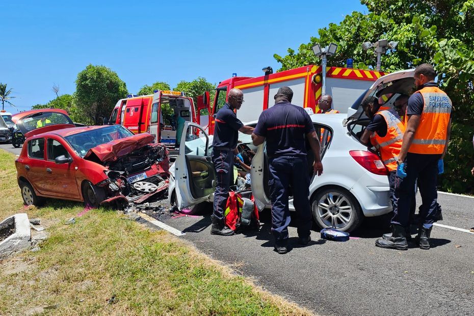 Un grave accident sur la route de Capesterre ternit l'ambiance de fête à Marie-Galante