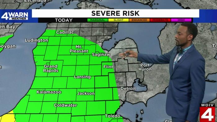 Rain, potentially severe storms arrive in Metro Detroit as poor air quality lingers