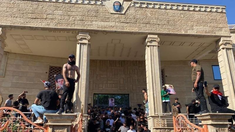 Swedish embassy in Baghdad: Protesters break in after Stockholm Quran burning