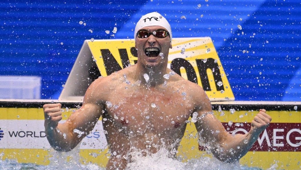 Mondiaux de natation : le Français Maxime Grousset décroche l'or du 100 mètres papillon