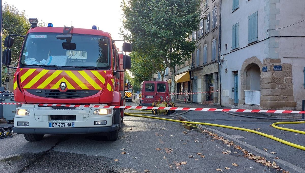 Incendie de Romans : un homme placé en garde à vue