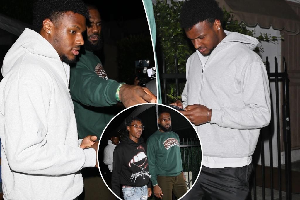 Bronny James seen for first time after his cardiac arrest