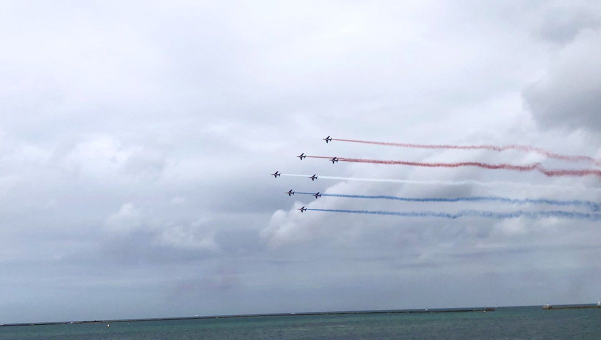 VIDÉO - La Patrouille de France fait le show à Cherbourg