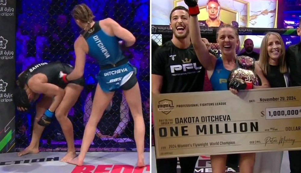 Dakota Ditcheva stops ex-UFC Taila Santos