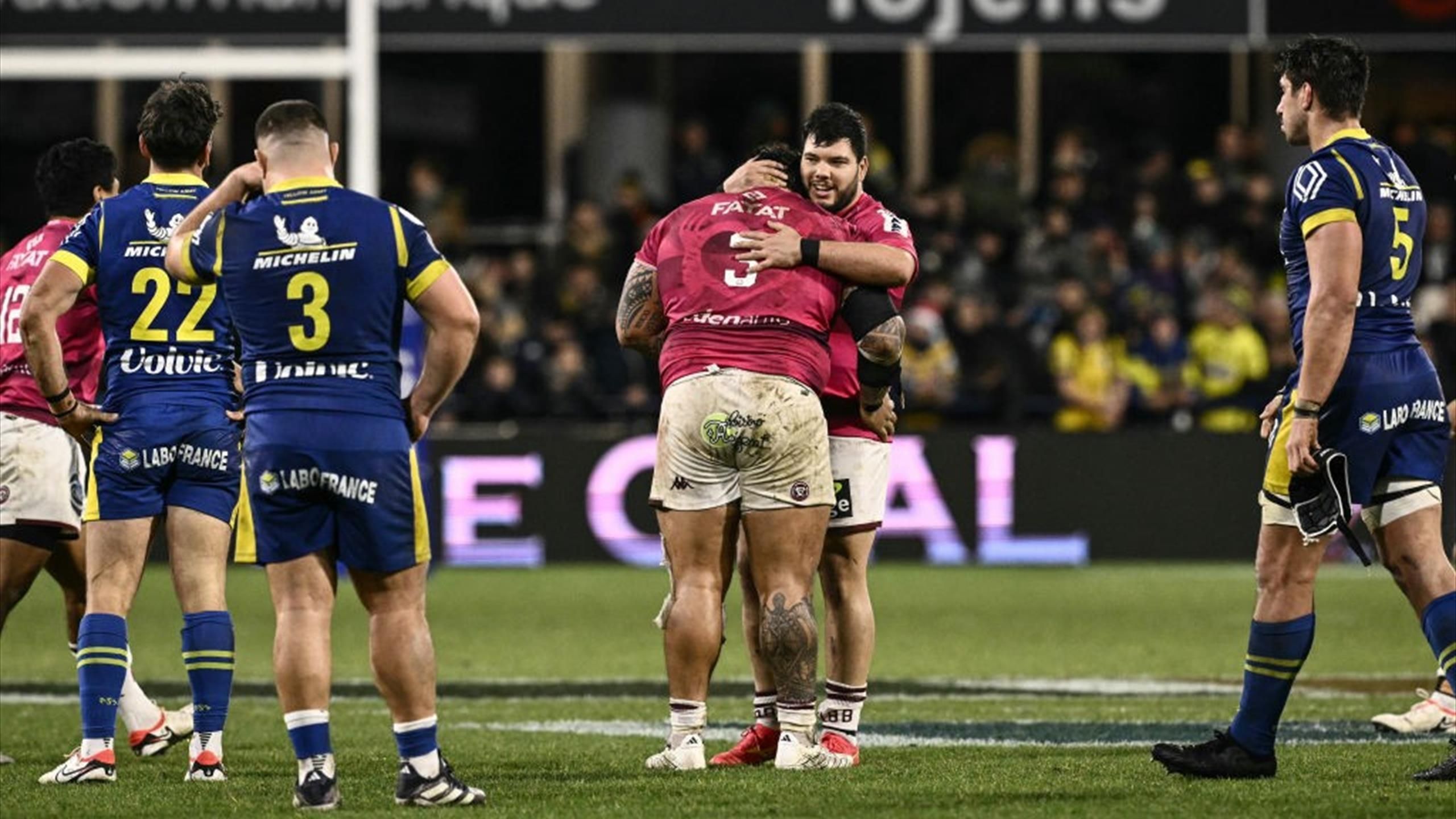 11e journée : L'UBB enchaîne un 4e succès et enfonce Clermont (35-40)