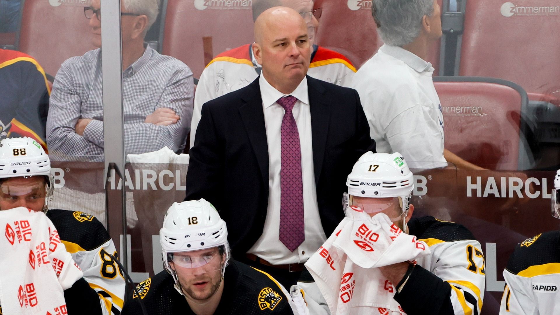 Jim Montgomery With Gamesmanship Before Bruins-Panthers Game 7