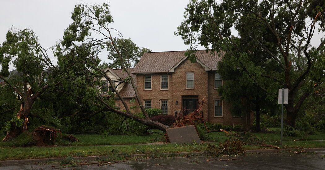 Tornado Damages Homes and Uproots Trees in Virginia Beach