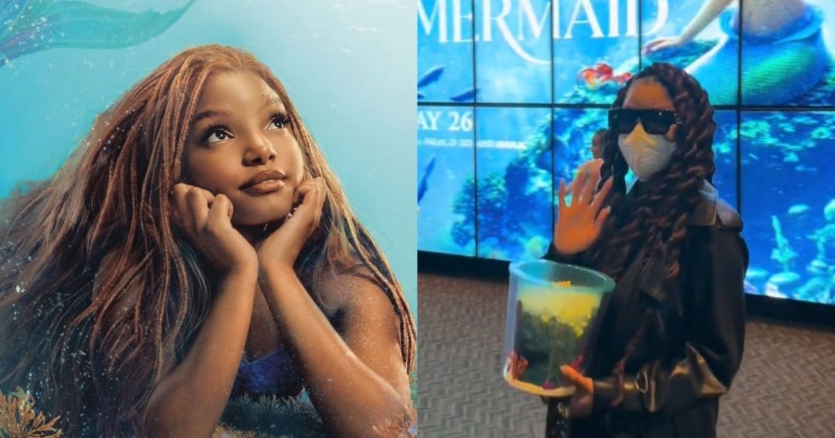 Halle Bailey Sneaks Into Theater Undetected to Watch The Little Mermaid