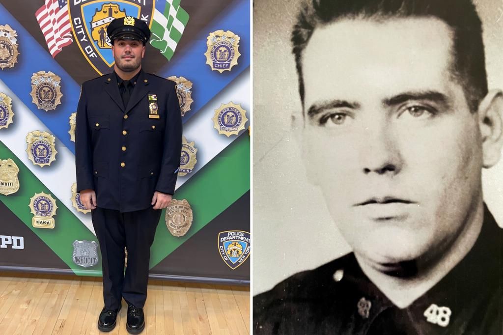 NYPD detective receives shield of grandfather killed in '77