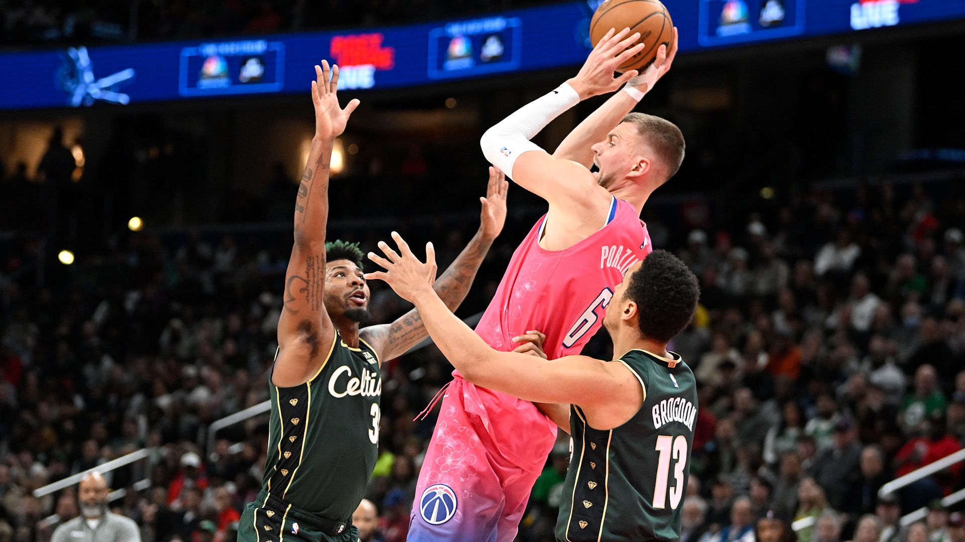 Celtics' Kristaps Porzingis Filling In Marcus Smart's Leadership Role