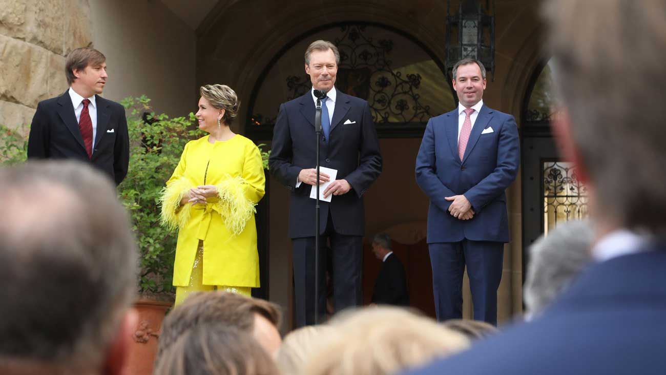 Guillaume et Louis de Luxembourg à la deuxième garden-party du couple grand-ducal au château de Berg