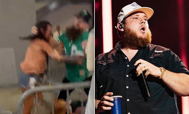 Luke Combs' fans brawl in shocking video at delayed Philadelphia concert