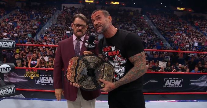 CM Punk declares himself the real AEW world champion and already books a title match